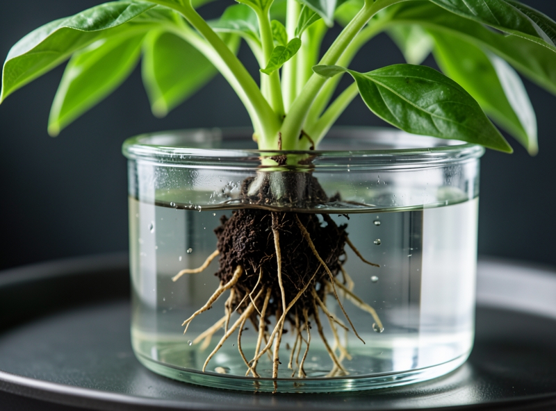 Cấu trúc rễ trong hệ thống thủy canh tĩnh