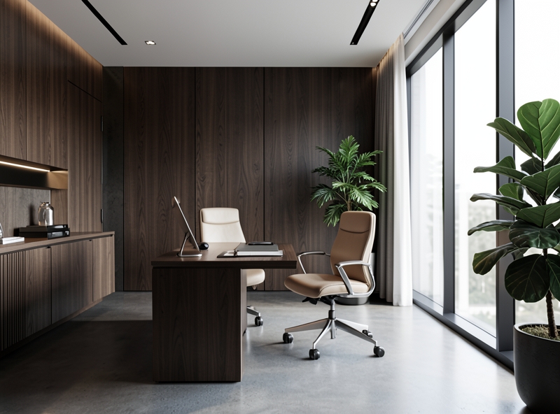 Văn phòng làm việc hiện đại kết hợp ngũ hành