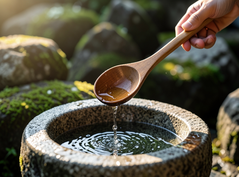 Nghi thức thanh tẩy tại bồn Temizuya