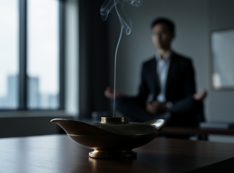 Hương trầm trong không gian làm việc cao cấp