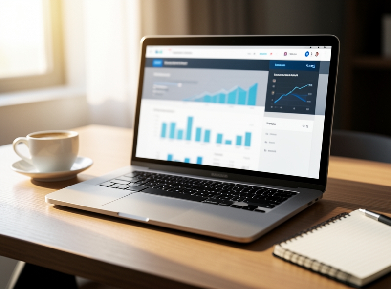 Giao diện mạng xã hội chuyên nghiệp trên máy tính