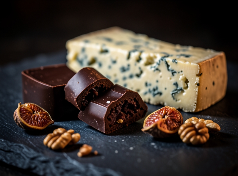 Sự kết hợp giữa Chocolate đen và Phô mai xanh