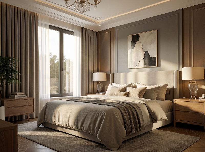 Thiết kế phòng ngủ cân bằng ngũ hành