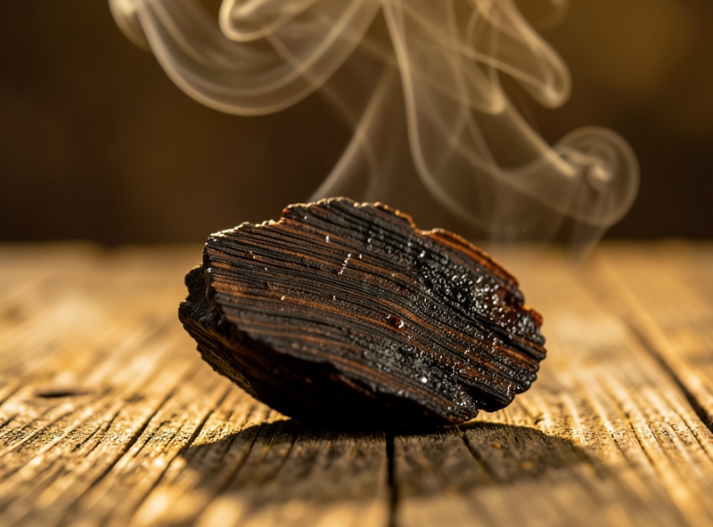 Cận cảnh khối Trầm Hương tự nhiên tích tụ linh khí