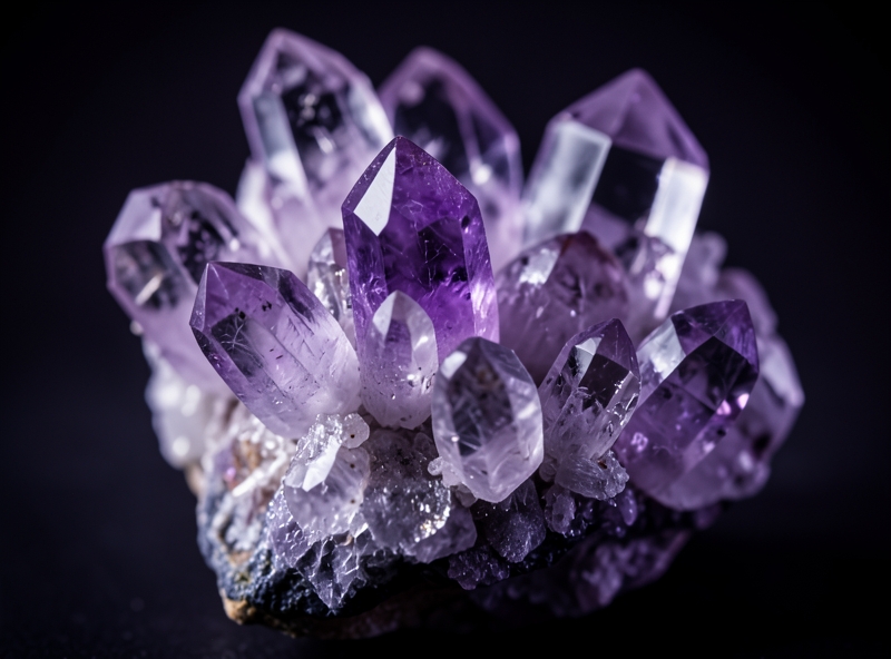 Cấu trúc tinh thể tự nhiên của đá thạch anh