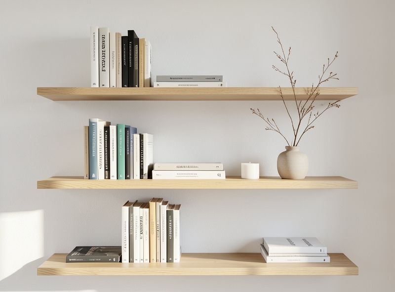 Étagère de style scandinave minimaliste