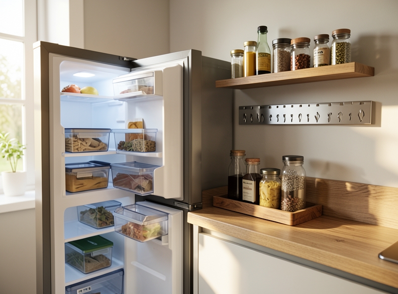 Cách sắp xếp khu vực sơ chế và lưu trữ thông minh