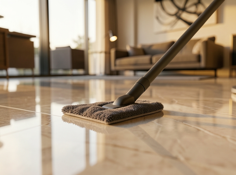 Kỹ thuật lau sàn bảo vệ lớp men sáng bóng