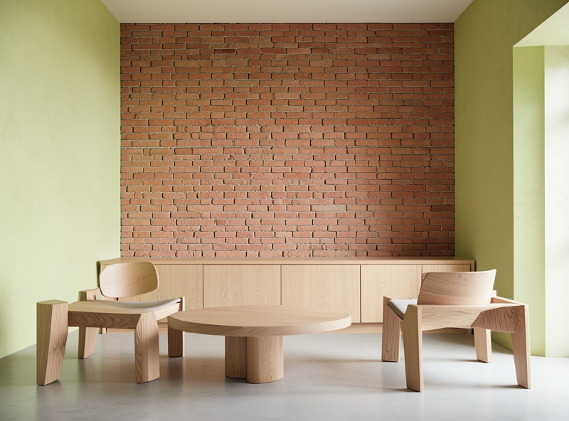 Vật liệu tự nhiên trong không gian tối giản