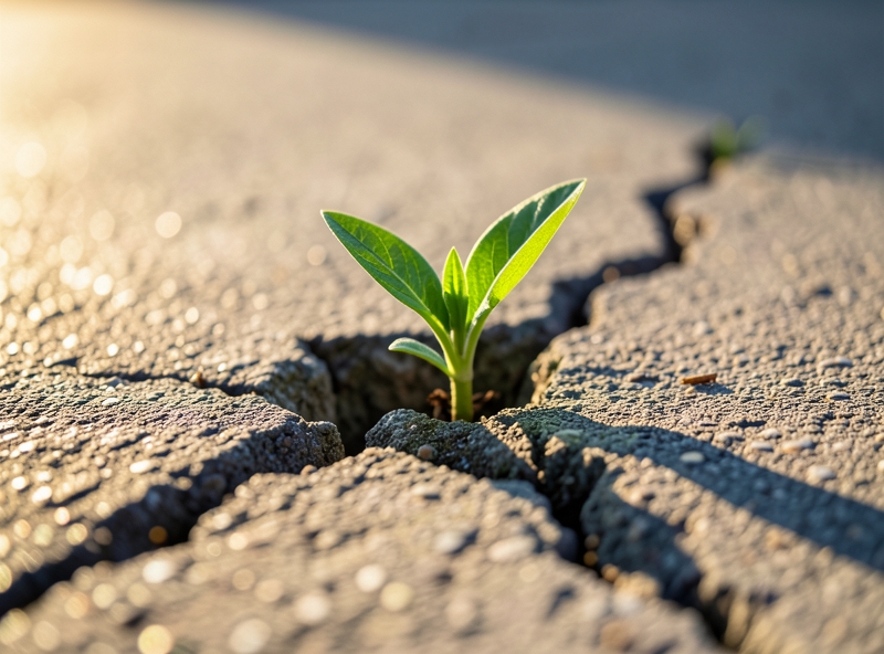 Sức mạnh của sự thay đổi nhỏ từ mầm cây xuyên đá