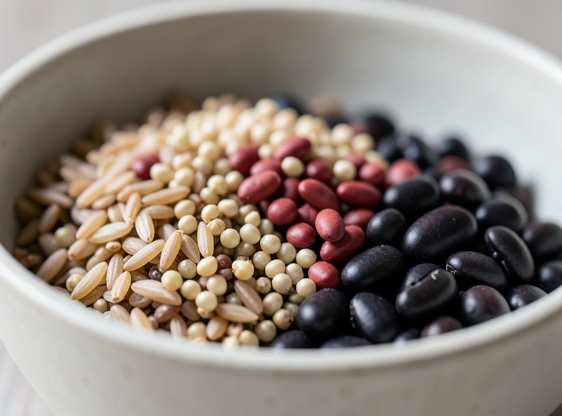 Các loại hạt ngũ cốc được phối trộn theo tỷ lệ chuẩn