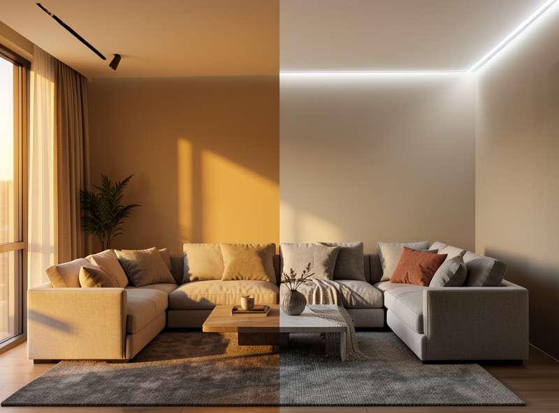 Sự thay đổi của màu sơn dưới các nguồn sáng khác nhau