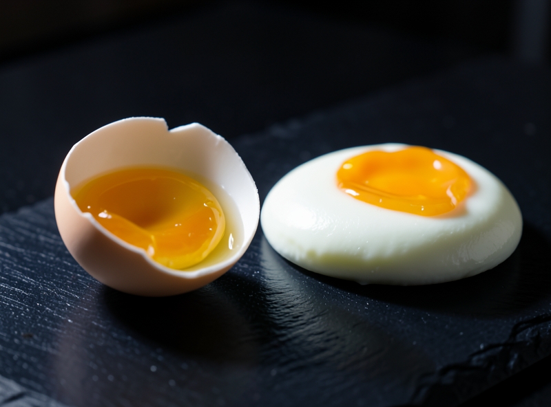 Sự biến đổi cấu trúc protein trong trứng từ trạng thái lỏng sang đông tụ
