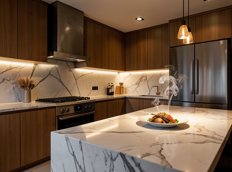 Espace de cuisine Feng Shui moderne