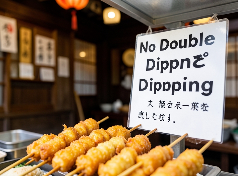 Quy tắc không nhúng nước sốt hai lần tại Nhật Bản