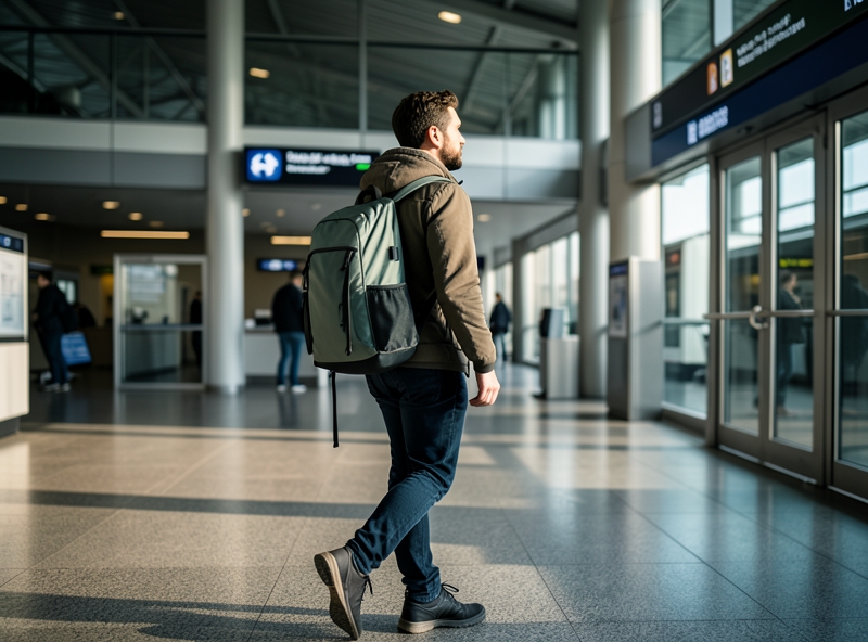 Người du lịch tối giản với hành lý gọn nhẹ