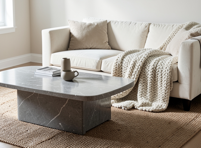 Kombination verschiedener Materialien im Interior Layering