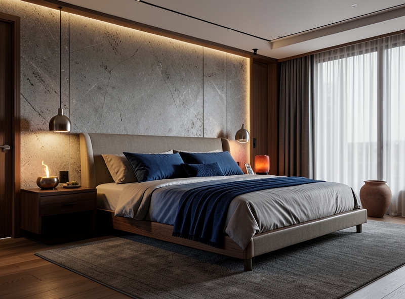 Feng shui de la chambre équilibrant les cinq éléments