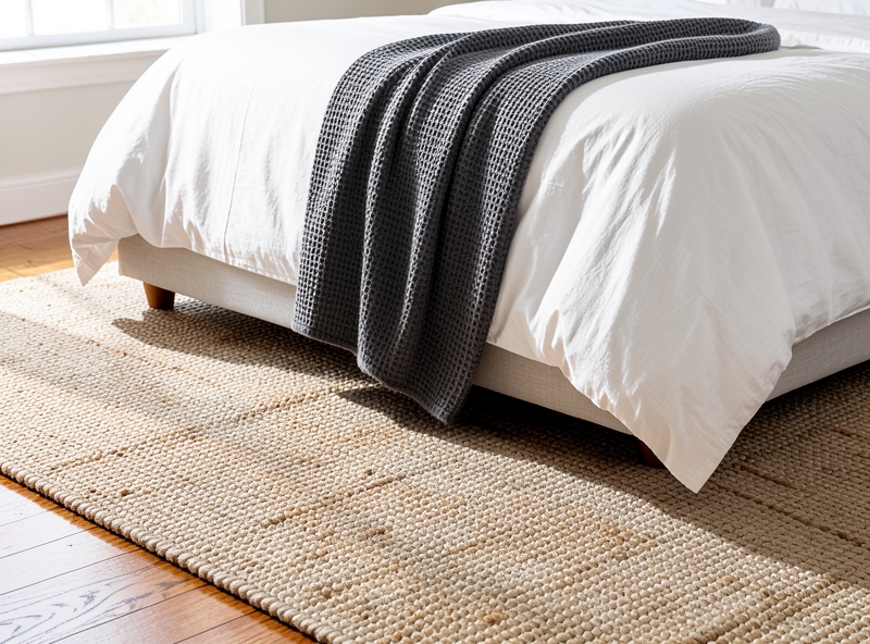 Kombination von Wohndecke und Teppich
