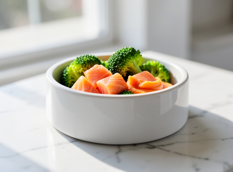 Bát thức ăn tươi đầy màu sắc cho thú cưng