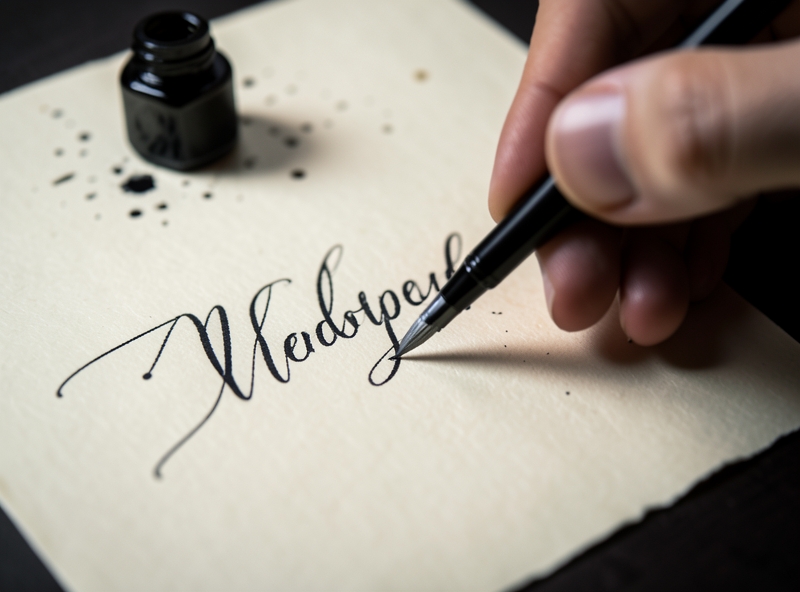 Nghệ thuật viết chữ Calligraphy bằng bút lông mềm