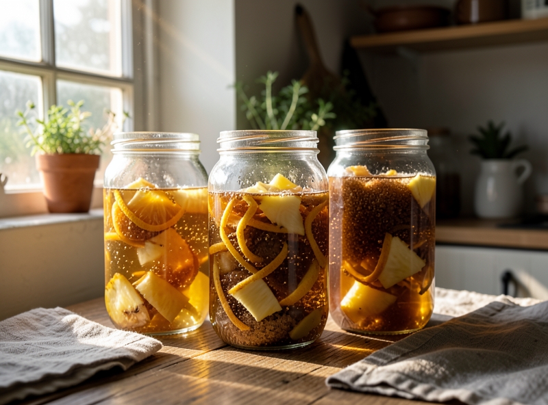 Quá trình lên men enzyme từ vỏ trái cây