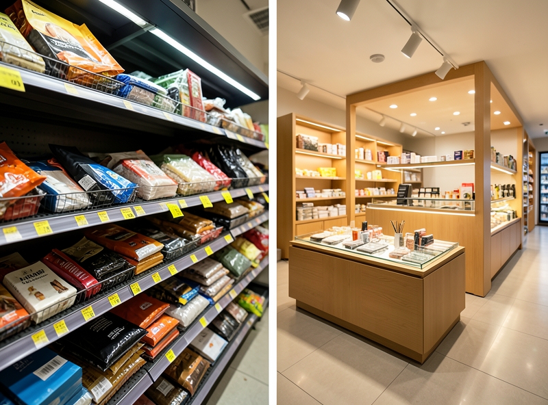 So sánh giữa trưng bày lỗi và trưng bày chuẩn