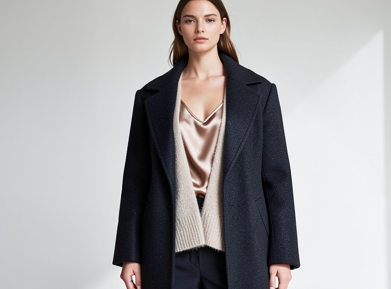Nghệ thuật kết hợp chất liệu lụa, cashmere và len ép trong trang phục cao cấp