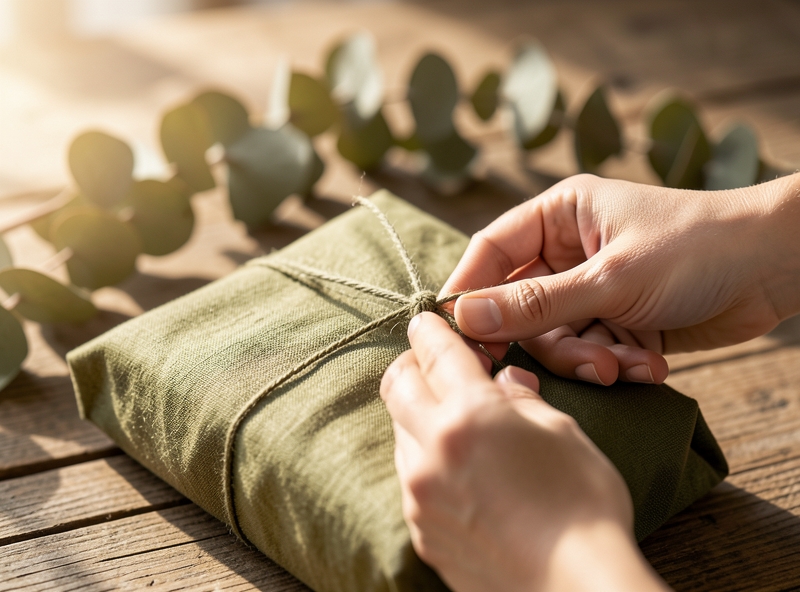 Nghệ thuật gói quà bằng vải Furoshiki bảo vệ môi trường