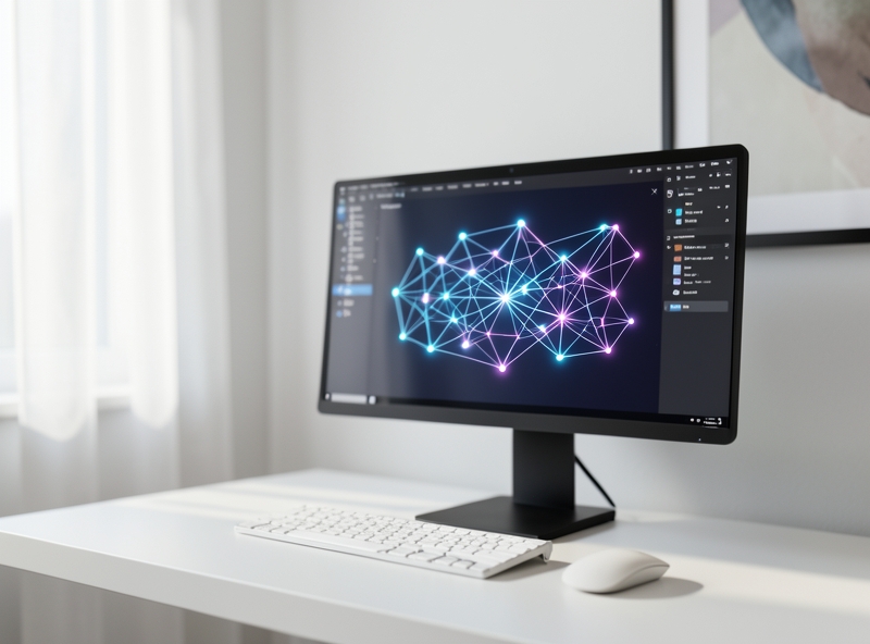 Giao diện đồ thị tri thức Graph View trong Obsidian trực quan hóa các mối liên kết dữ liệu
